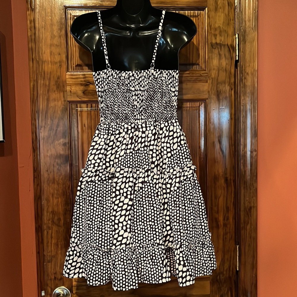 Chocolate & Cream Ruffle Dress - Picture 3 of 7